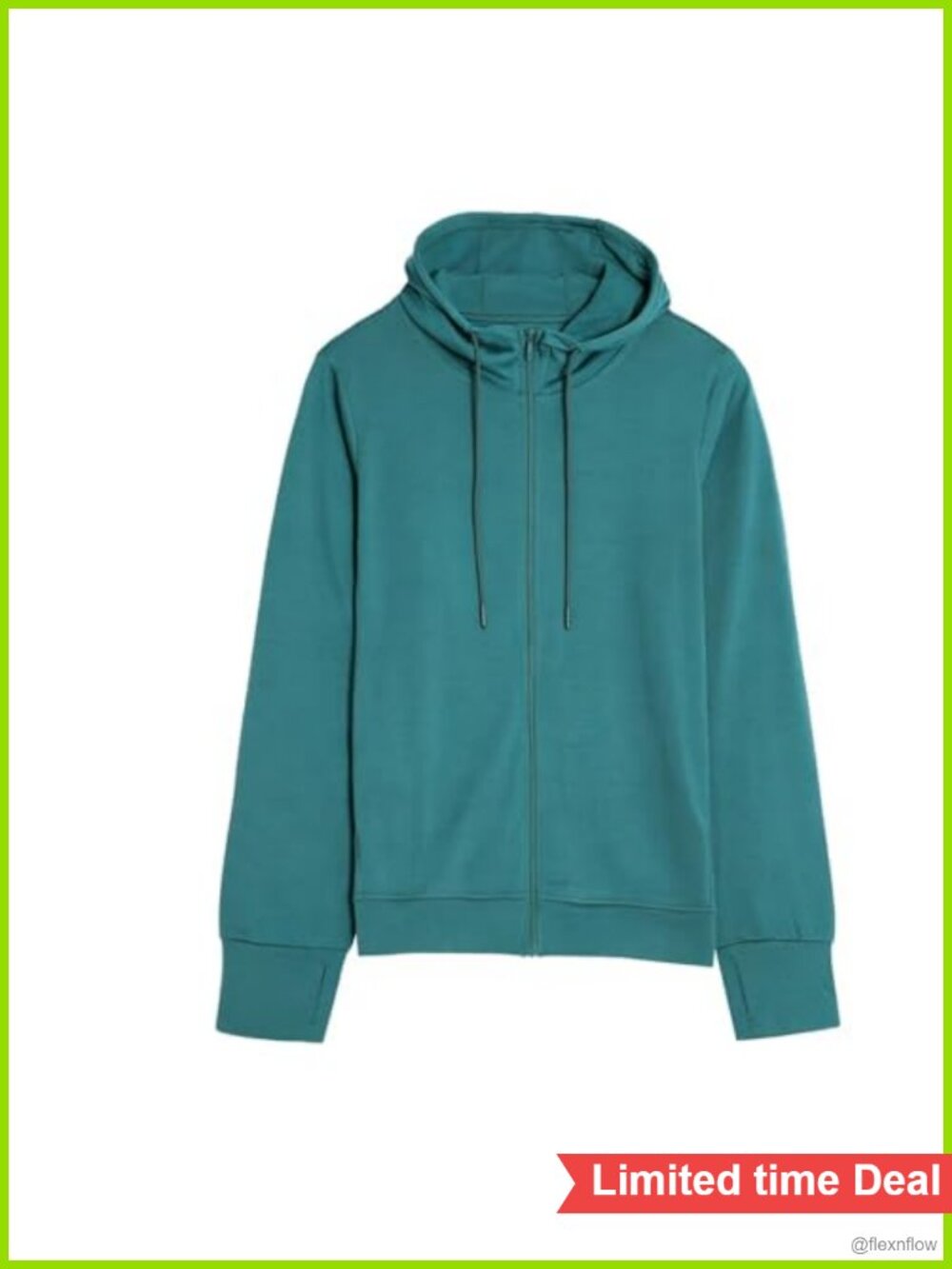 Women's Merino Wool Zip Up Hoodie Lightweight Full Zip Jacket for Gym Yoga